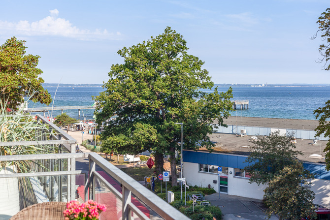Ferienwohnung in Niendorf/Ostsee - Residenz Niendorf mit Meerblick - Blick vom Balkon