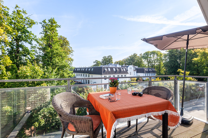 Ferienwohnung in Niendorf/Ostsee - Residenz Niendorf mit Meerblick - Balkon