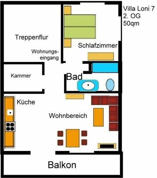 Ferienhaus in Sellin - Villa Loni Ferienwohnung 7 - Bild 16