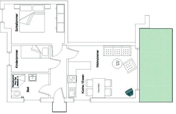 Ferienwohnung in Ostseeheilbad Zingst - Hampel, Fewo Vogelsang-Whg. 1 - Bild 4