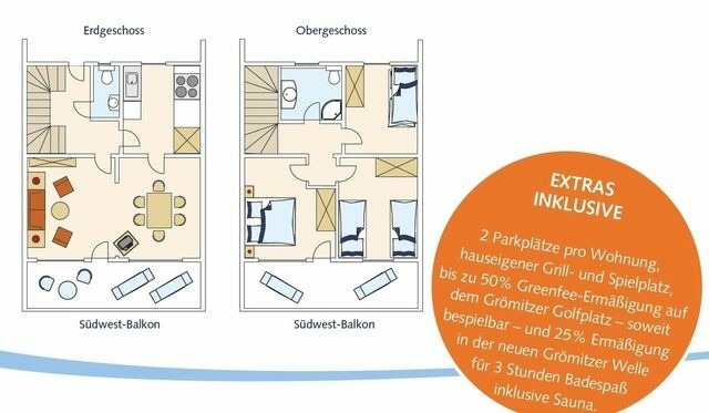Ferienwohnung in Grömitz - Strandhöhe - Wohnung 1 - Bild 22