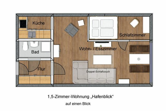 Ferienwohnung in Wendtorf - Whg. Hafenblick - Haus Nordlichter - Bild 9