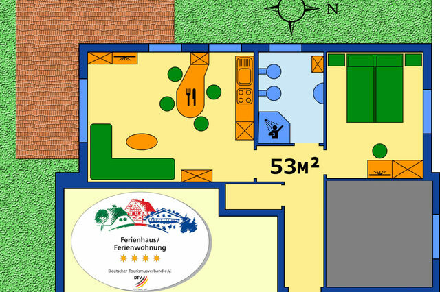 Ferienwohnung in Ostseeheilbad Zingst - Villa Sola Bona Fewo 1 - Bild 19