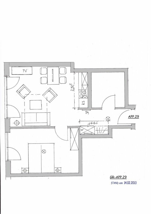 Ferienwohnung in Eckernförde - Apartment 29 "Heimathafen 29", Apartmenthaus Hafenspitze, Blickrichtung Innenstadt/Binnenhafen - Bild 2