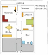 Ferienwohnung in Sellin - Ferienwohnung 1 -60qm- im Souterrain der Villa Walhall in einem parkähnlichen Garten - Bild 19