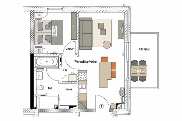 Ferienwohnung in Grömitz - Peters Lodge 7 - Bild 12