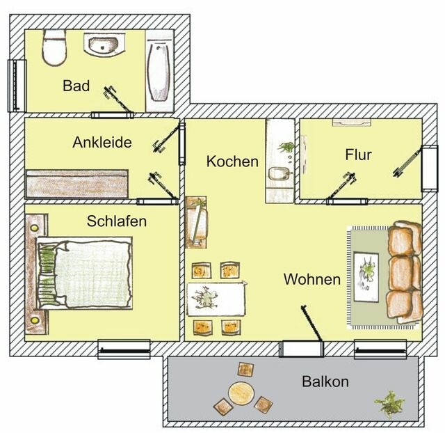 Ferienwohnung in Seebad Bansin - (Brise) Villa Bansini App. 24 - Bild 7