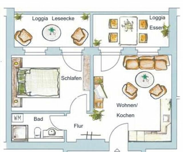 Ferienwohnung in Seebad Heringsdorf - (Brise) Villa Miramare App. 05 - Bild 12